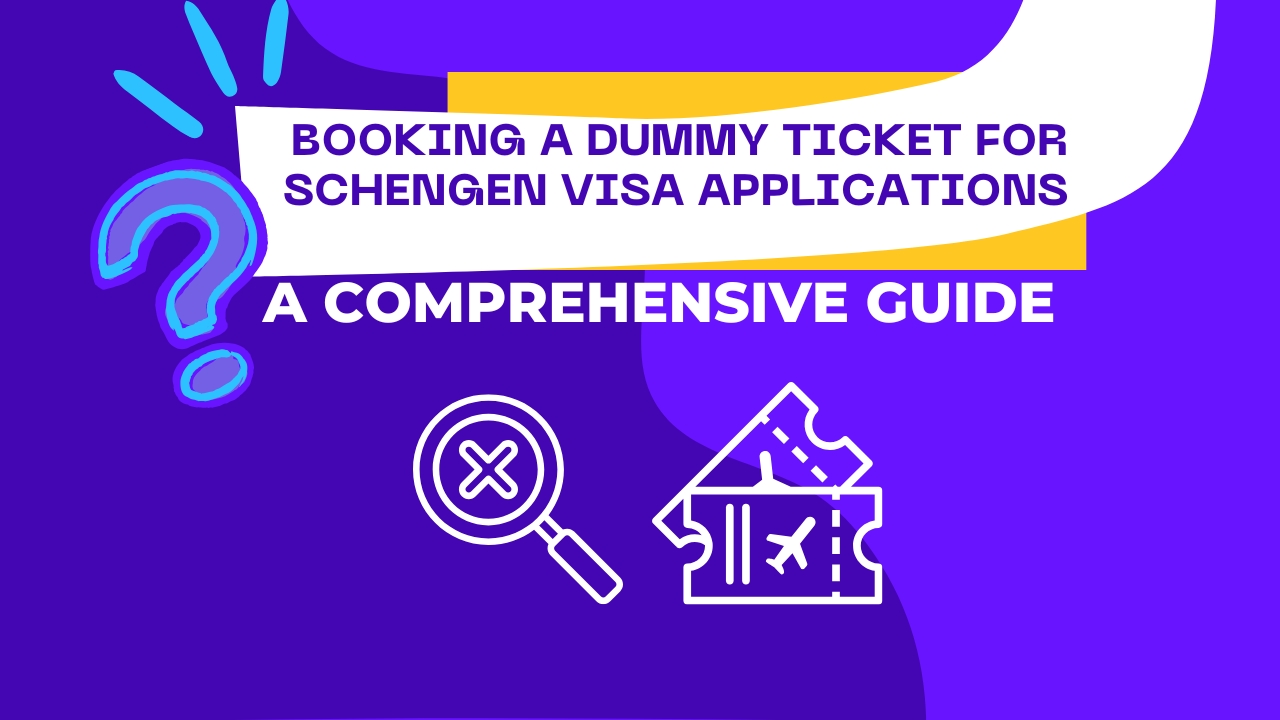 Dummy flight ticket for Schengen visa application