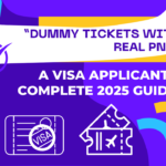 Dummy ticket with a real PNR for visa applications in 2025, showing a flight itinerary for proof of onward travel.