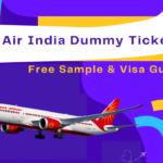 air india dummy ticket pdf sample for visa application