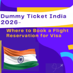 Dummy ticket India flight reservation for visa application example